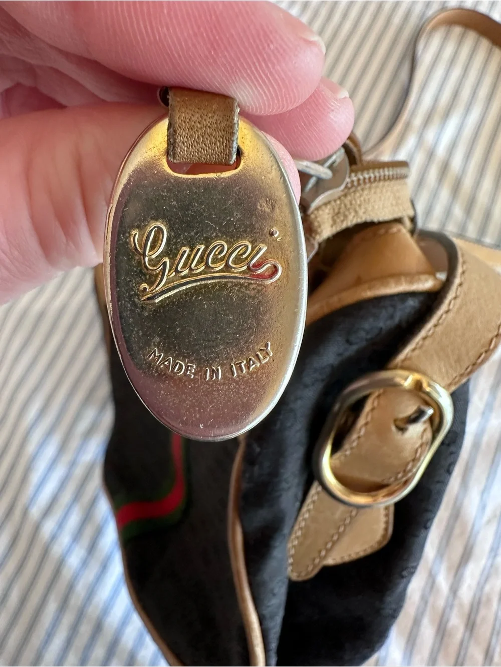 Vintage Gucci Micro GG Canvas Bag - Picture 3 of 16